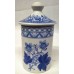 SPODE BLUE ROOM SPICE OR HERB JAR – ROSEMARY – GERANIUM PATTERN